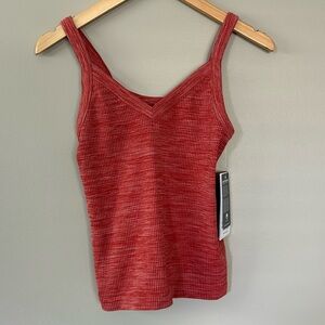 Athleta Renew V Neck Tank‎ Space Dye Heather Sz XS NWT